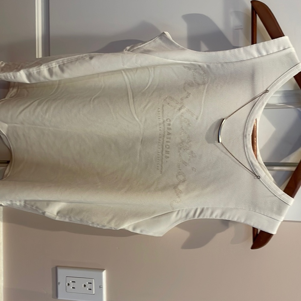 Zara white tank top
